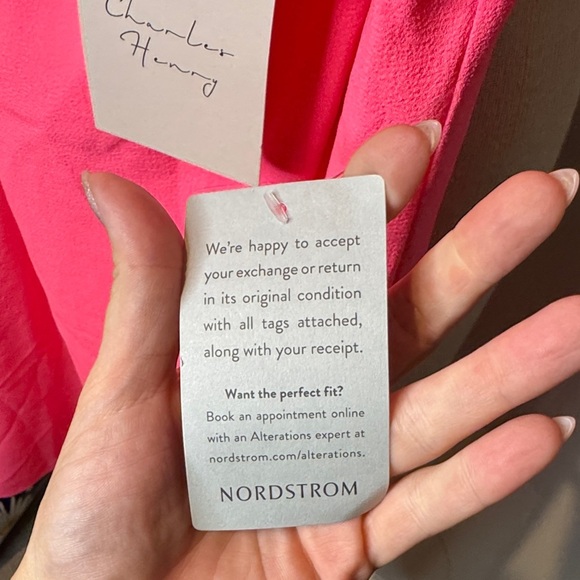 Charles Henry Strapless Hot Pink Dress - Picture 6 of 7